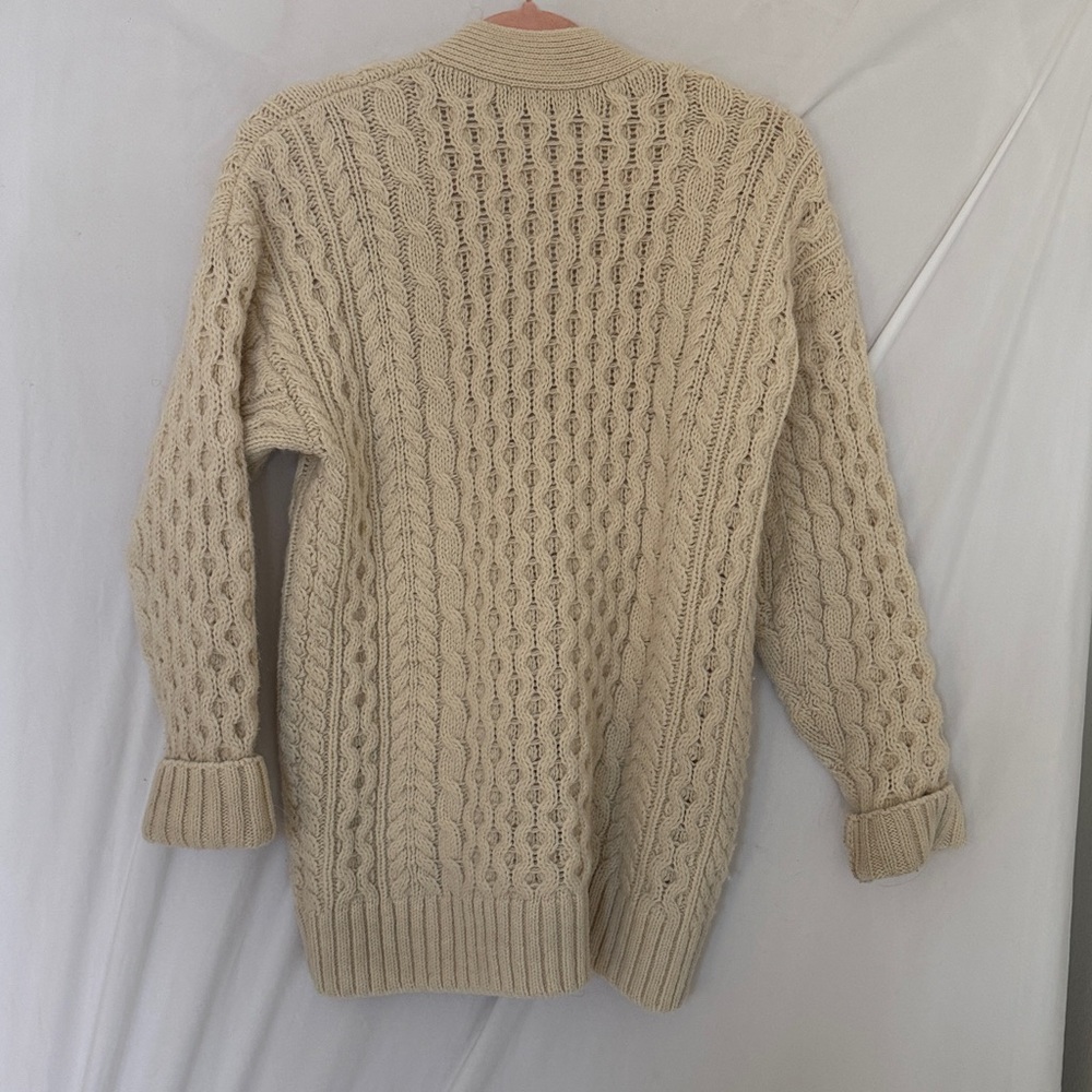 Brandy Melville Eva Heavy Wool Cable Knit Cardigan - Picture 6 of 6
